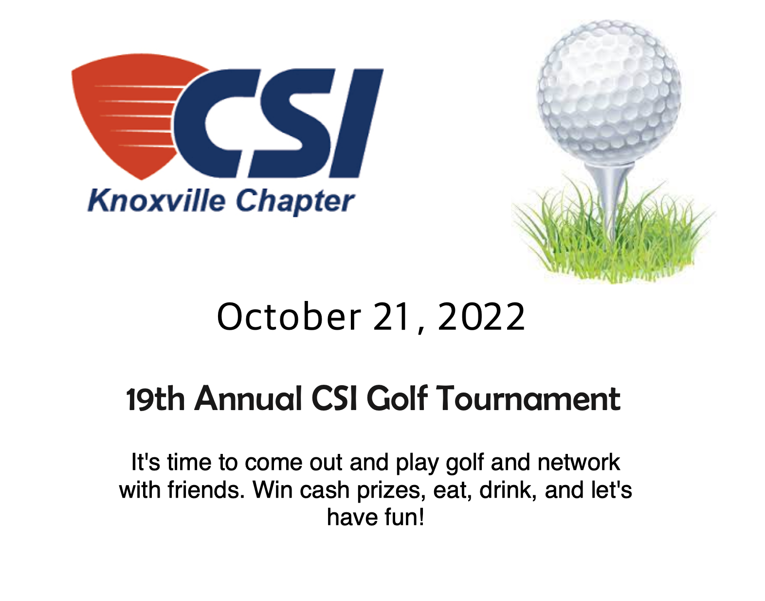 19th Annual CSI Golf Tournament
